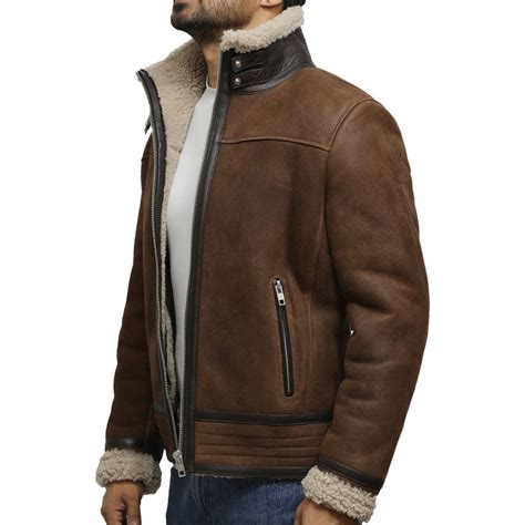 ysl biker jacke herren|Biker jacket in vintage leather and shearling .